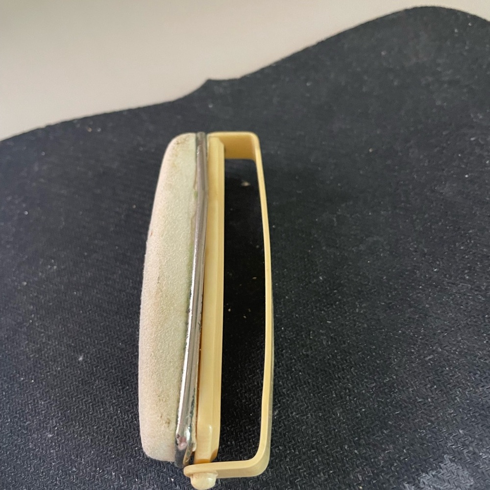 Vintage Cream and Yellow Clutch